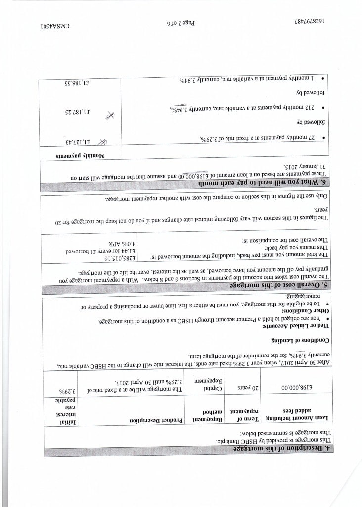 mortgage-plan-estimate-732x1024 买房记 - HSBC 的 Mortgage Certificate 生活 见闻 
