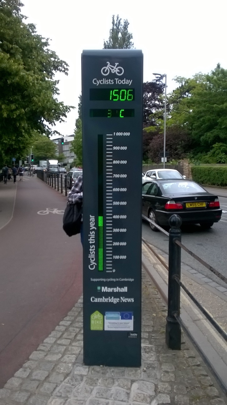 cambridge-cyclist-counter 剑桥自行车统计仪器 有意思的 看图说话 见闻 资讯 