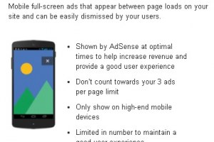 Google Adsense 推出手机移动端Page-Level广告