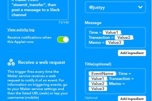 如何使用Steem API/transfer-history和IFTTT同步到Slack消息?