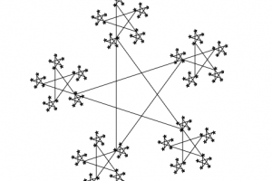 海龟画图教程 分形五角星