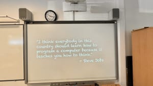 perse-school-cambridge-visit-steve-jobs-quote-2024-09-28-10.16.58-300x169 乔布斯的名言：这个国家的每个人都应该学编程，它教会里如何思考。Every person in this country should learn how to program, as it teaches you how to think. 