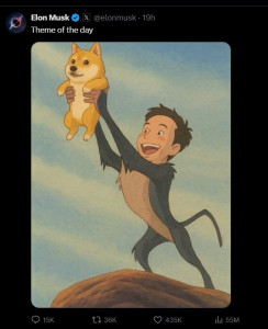 elon-musk-doge-coin-ghibli-style-244x300 Musk又借此推了一把狗狗币Dogecoin，真是会营销 