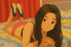 Warm-Smile-on-Soft-Bedding-300x200 Warm Smile on Soft Bedding 柔软床上的温暖笑容 