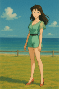 Young-Woman-at-the-Seaside-200x300 前几年去一个英国的海边（让ChatGPT再次生成第二个版本） 