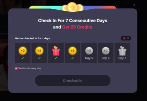 pollo-ai-daily-checkin-300x206 Pollo AI视频生成工具：每天可以打卡获得免费积分。 