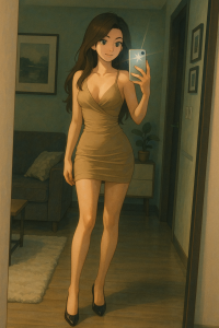 ChatGPT-Image-May-24-2025-08_12_48-PM-200x300 字节大语言模型豆包AI生成的高挑大长腿美女黑丝高跟鞋让ChatGPT生成Ghibli吉普力风格，尽可能保留照片细节。 