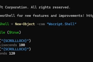 通过脚本让电脑实现模拟按键(一直在线功能): VBScript/JScript/PowerShell