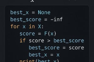 机器学习(最优化)根本数学公式: arg_max_{x∈X} F(x)