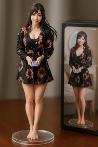 Anime-Figurine-with-Floral-Dress-200x300 衣服是一样的，但是明显就是另一美女，而且手办包装盒里的明显又不一样（有点显老） 