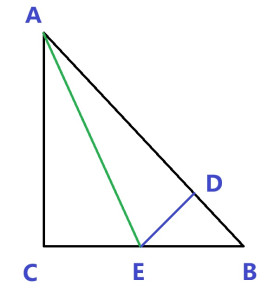 right-triangle-square-root-2-irrelation-proof2-267x300 等腰直角三角形边向斜边作垂线证明根号2不是有理数 