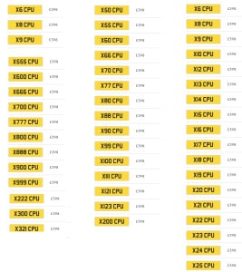 car-plates-x-cpu-prices-267x300 类似的车牌，X8最好，因为8/发，而且8核比6核9核好。 