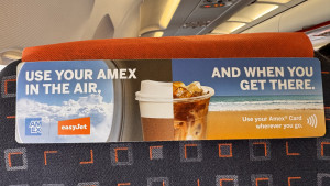 luton-easyjet-2025-08-10-12.20.02-300x169 简陋的飞机座椅，椅子后面是广告，而不是屏幕。 