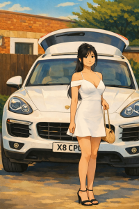 x8cpu-porsche-cannye-white-and-girl-200x300 保时捷也得到了-车牌也买了-觉得没啥意思/去魅 