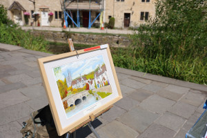 cotswolds-2025-07-27-12.52.14-300x200 河边展示的科茨沃尔德乡村风景画。 